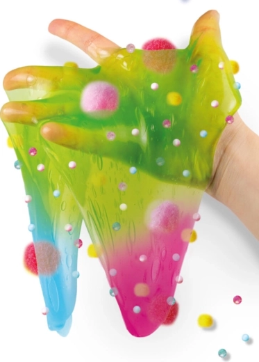 Pleasantly stretchy sensory slime