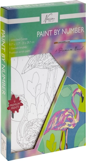 Maalimine numbrite järgi – flamingo