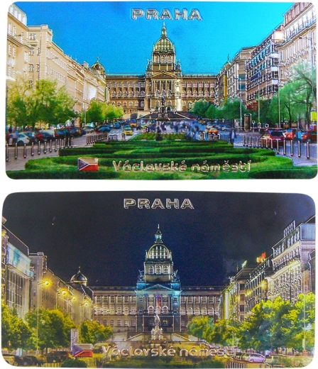 Kahepoolne magnet Václavské náměstí päev/öö