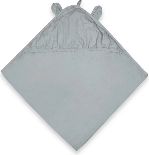 Nuuroo Danila musliinist beebirätik kapuutsiga dusty blue