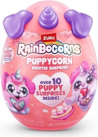 ZURU Rainbocorns Puppycorn üllatus – plüüsist kutsikas üllatusmunas