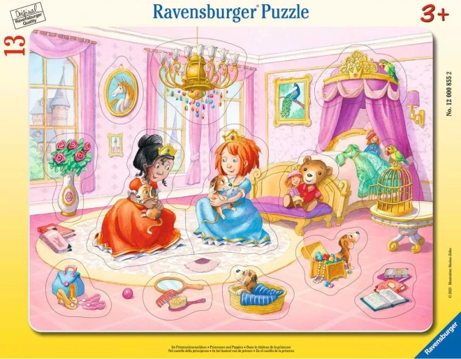 Ravensburgeri pusle Printsessid mängivad, 13 tükki