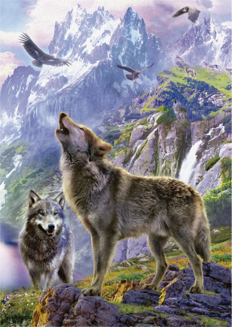 Educa puzzle Wolves in the Rocks 500 pieces