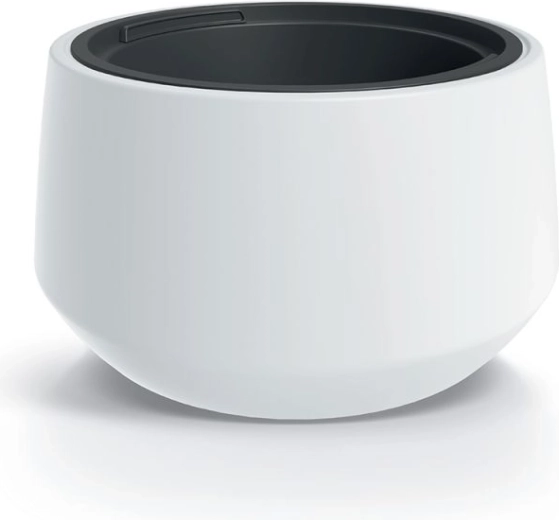 Valge plastist lillepott HEOS 34,3 cm
