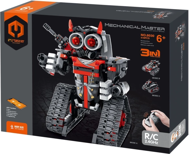 3-ühes programmeeritav rajal liikuv RC-robot, 2,4 GHz, 432 detaili