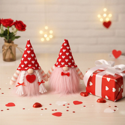 Textile gnome decoration 20 × 13 × 9 cm, assorted - 1 piece