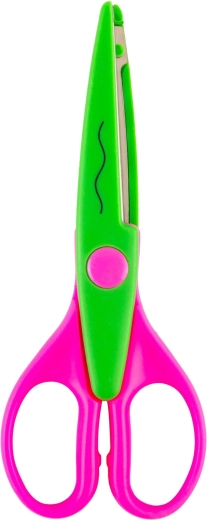 Decorative scissors with a wavy cut
