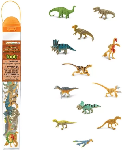 Safari Ltd. Toobs sulgedega dinosauruste tuub