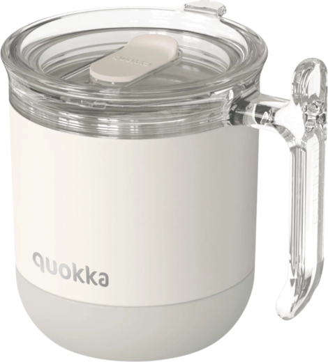 Roostevabast terasest termokruus Quokka Wave Ivory hall 260 ml