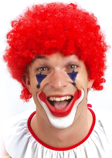 Red clown wig for kids