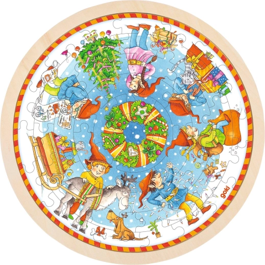 Christmas wooden puzzle x-mas - 1 piece