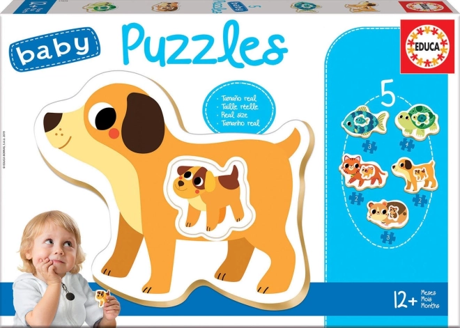 Educa Baby pusle koduloomad poegadega 5-in-1
