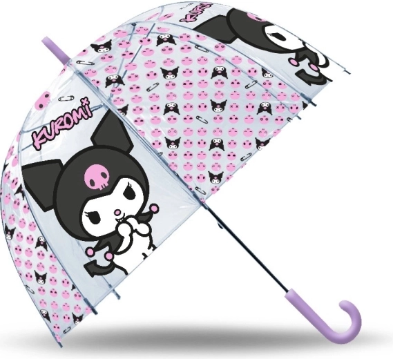 Transparent manual umbrella KUROMI 19″