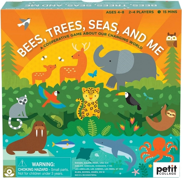 Petit Collage cooperative board game Bees, Trees, Seas and Me