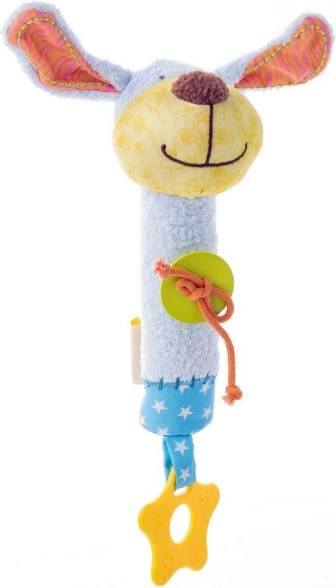 Interactive Squeaky Toy with Teether for Children