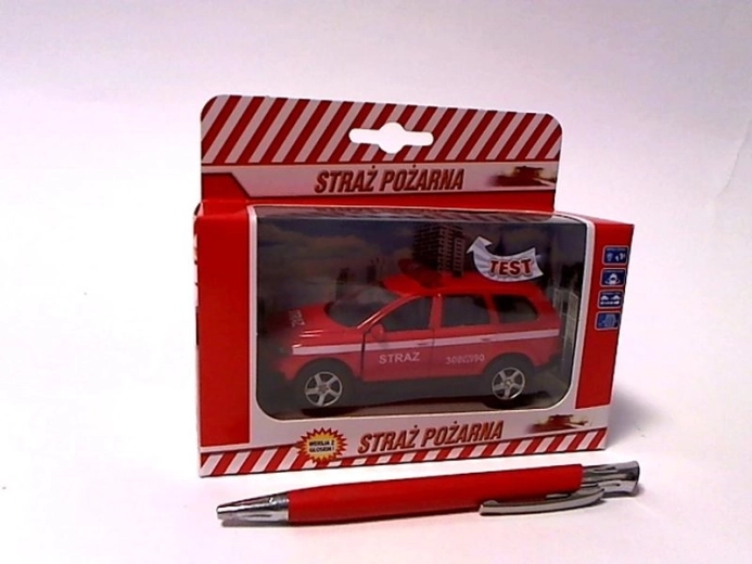 Tuletõrjeauto 11 cm valguse ja heliga (poolakeelsed teated)