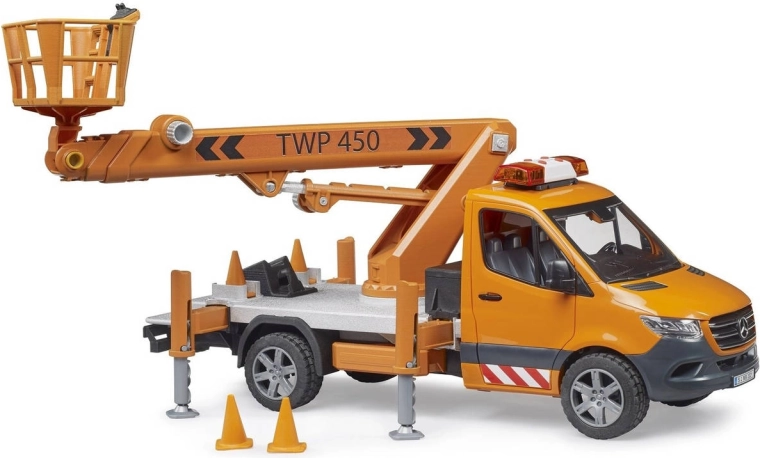 Bruder Mercedes-Benz Sprinter tööplatvormiga