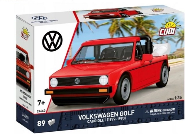Cobi Volkswagen Golf Cabriolet 1979–1993 ehituskomplekt 1:35 (89 osa)