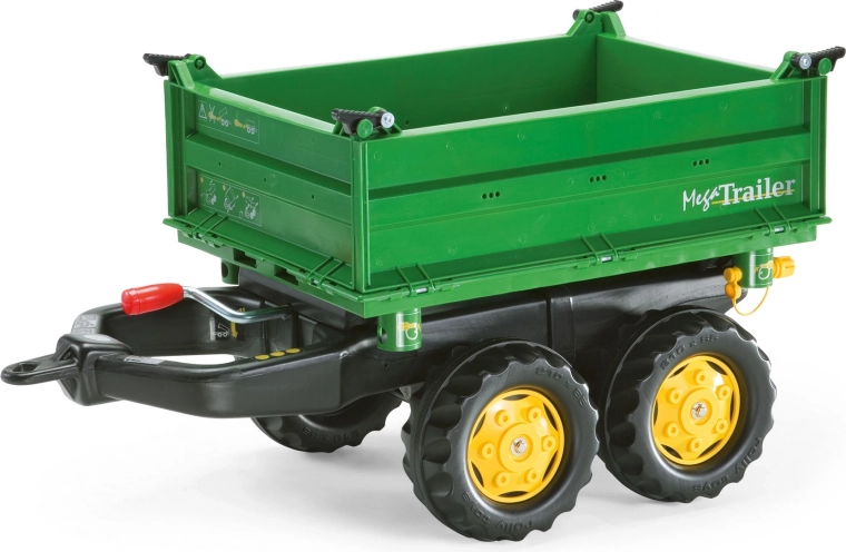 Trailer with Tip-Over Mega Dumper for Tractor