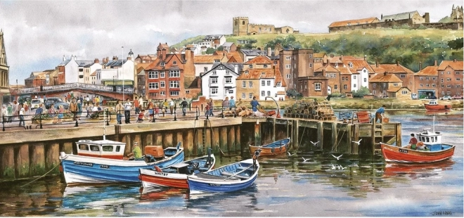 Gibsons panoramic puzzle Whitby, Yorkshire 636 pieces