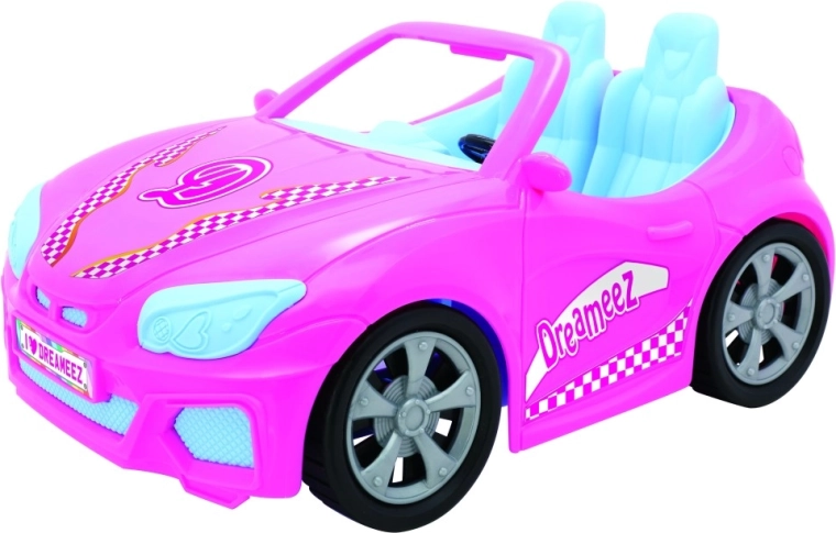 Stylish pink convertible for action-packed rides