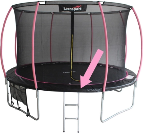Trampoliini SPORT MAX 6 ft vedrukaitse – must-roosa