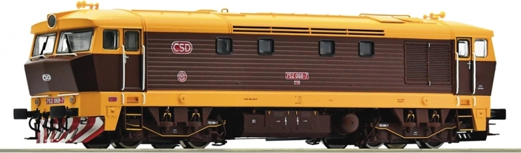 Roco diiselvedur ČSD/ČD Bardotka 752 068-7 H0