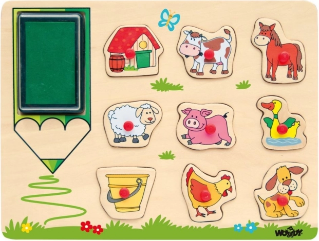 2-in-1 Stamps and Puzzle – Farm