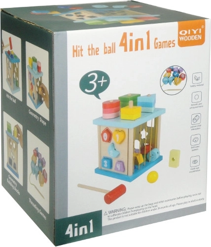 Puidust hariv sorter 4-in-1 lastele