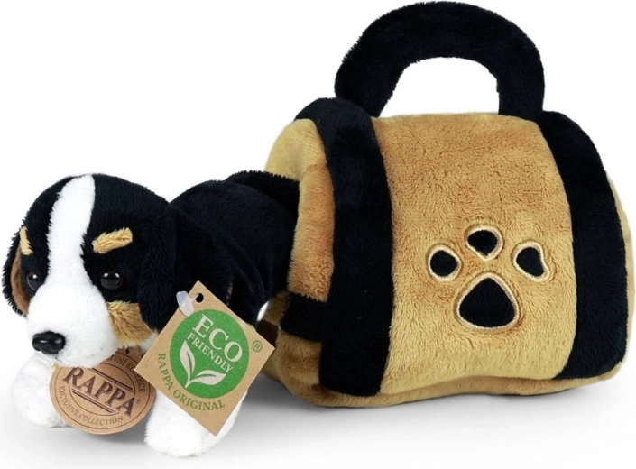 Plüüsist berni alpi karjakoer kandekotis 15 cm, keskkonnasõbralik