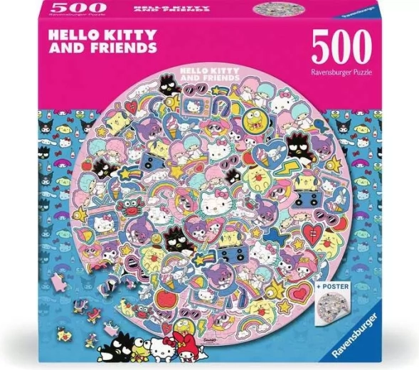 Ravensburgeri ümmargune pusle Hello Kitty 500 tükki