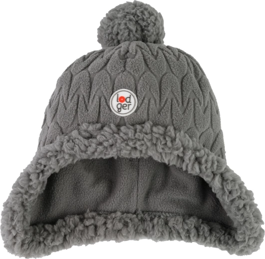 Lodger Hatter Empire fleece hat Sharkskin 3–6 months
