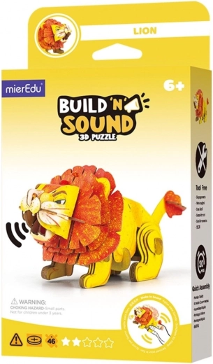 3D puzzle MierEdu Build and Listen – Lion