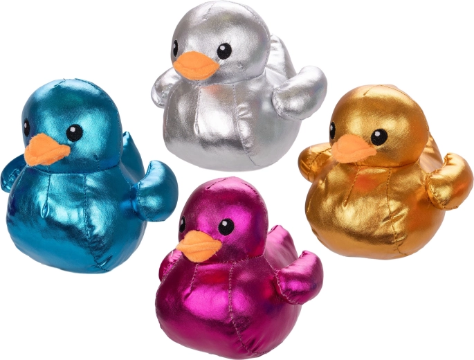 Metallic Plush Duck 15 cm