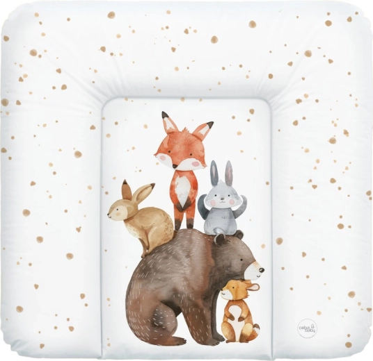 Ceba Baby pehme mähkimismatt Basic Forest Friends 75 × 72 cm