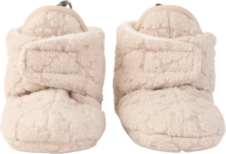 Lodger baby booties slipper folklore fleece birch 3–6 months