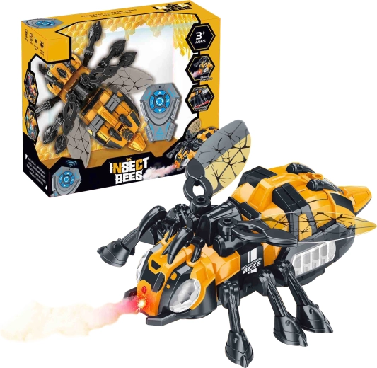 R/C mechanical bee with water mist and LED lighting