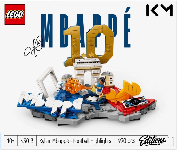 Kylian Mbappé minifiguur tegevuspoosis