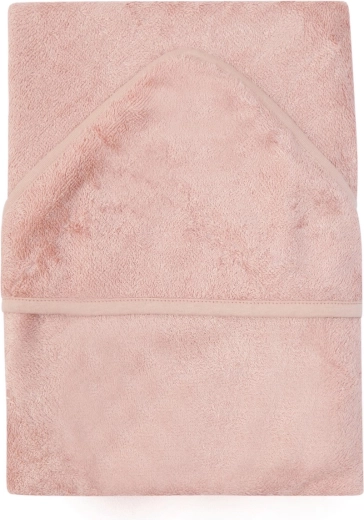 Timboo kapuutsiga rätik XXL 95 × 95 cm Misty Rose