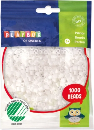 Playbox iron-on beads white 1000 pcs
