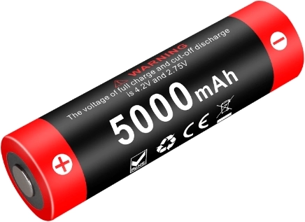 Laetav Li‑Ion aku 21700 3,6 V 5000 mAh KLARUS