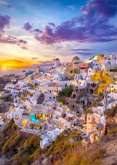 Pusle „Päikeseloojang Santorini kohal“ 1000 tükki