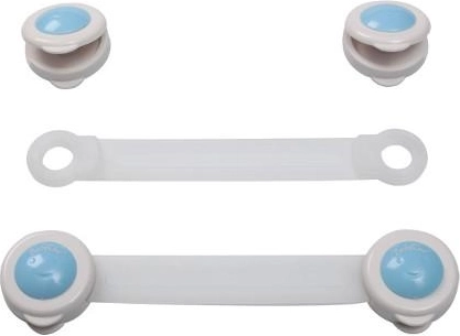 Baby Ono Child Safety Locks for Drawers and Refrigerators, White, 2 pcs