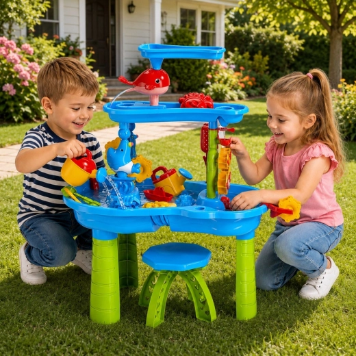 Comfortable play thanks to the included chair