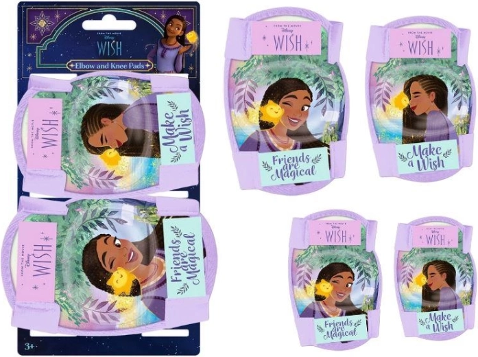 Disney Wish põlve- ja küünarnukikaitsmete komplekt – 4 tk