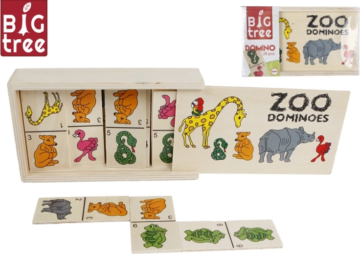 Wooden Animal Dominoes Big Tree