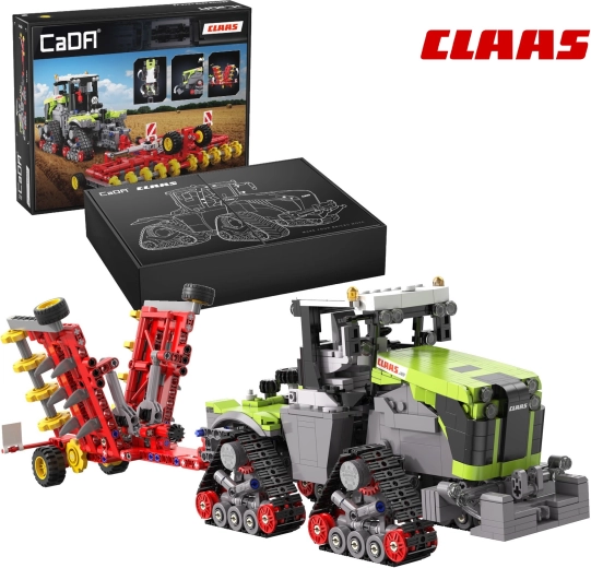 CaDA ehituskomplekt CLAAS XERION 5000 TRAC TS linttraktor 1:32 (1336 detaili)