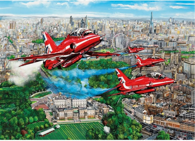 Pusle Red Arrows Londoni kohal 1000 tükiga