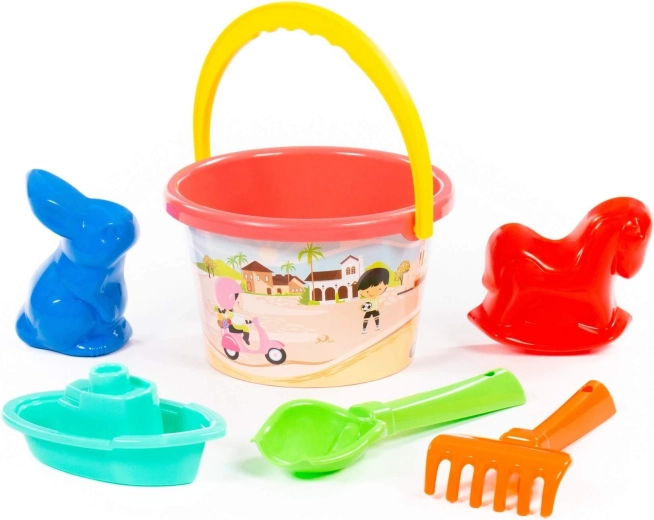 Everything for sand play in one set