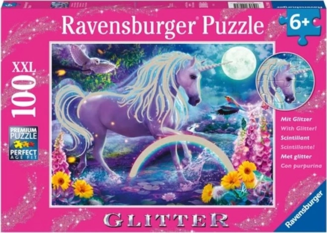 Ravensburgeri sädelev ükssarvikuga pusle 100 tükki